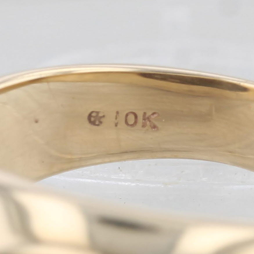 Light Gray 4.85ct Oval Smoky Quartz Solitaire Ring 10k Yellow Gold Size 8 AS IS