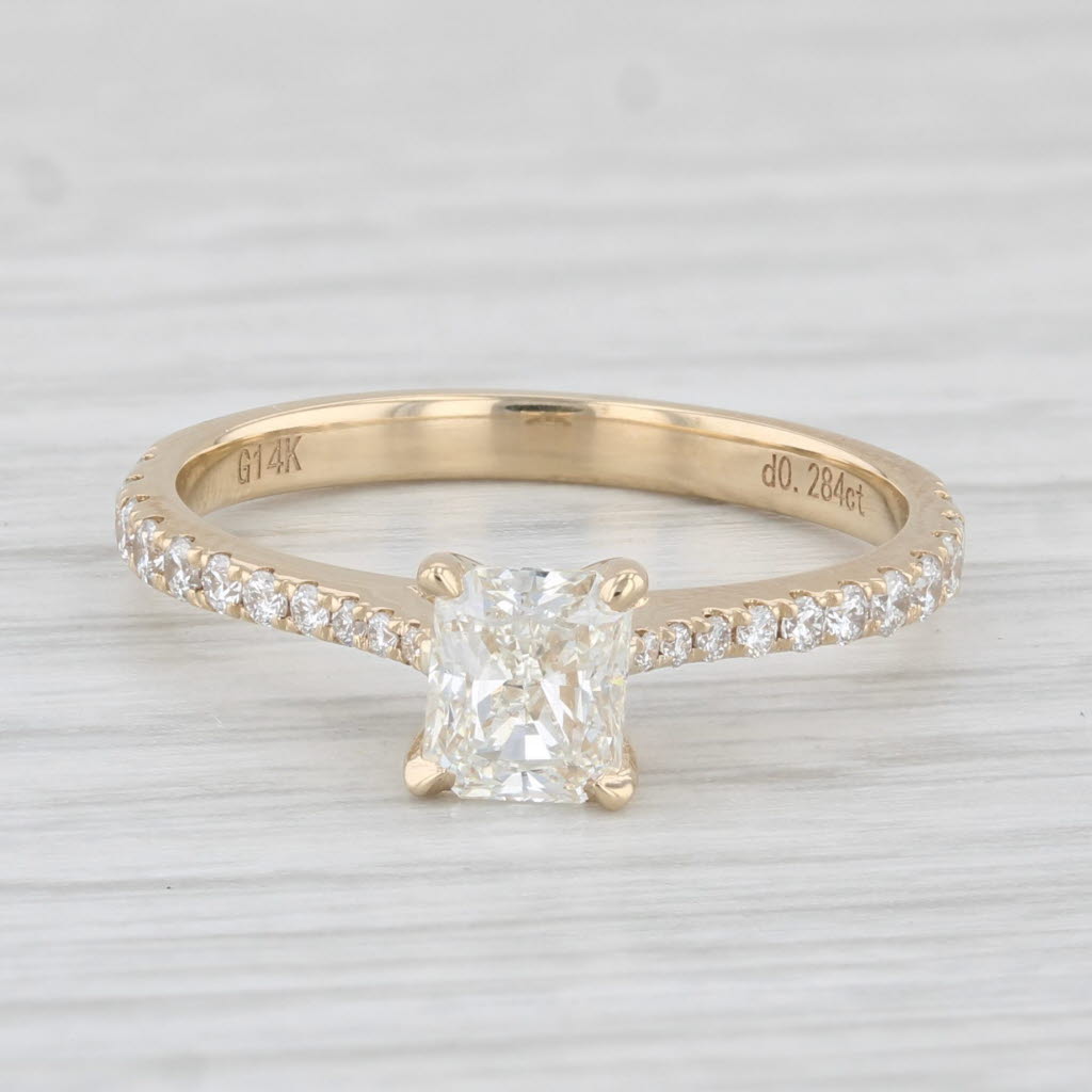 New Custom 1ctw VS2 Diamond Engagement Ring 14k Yellow Gold Size 6.75 IGI