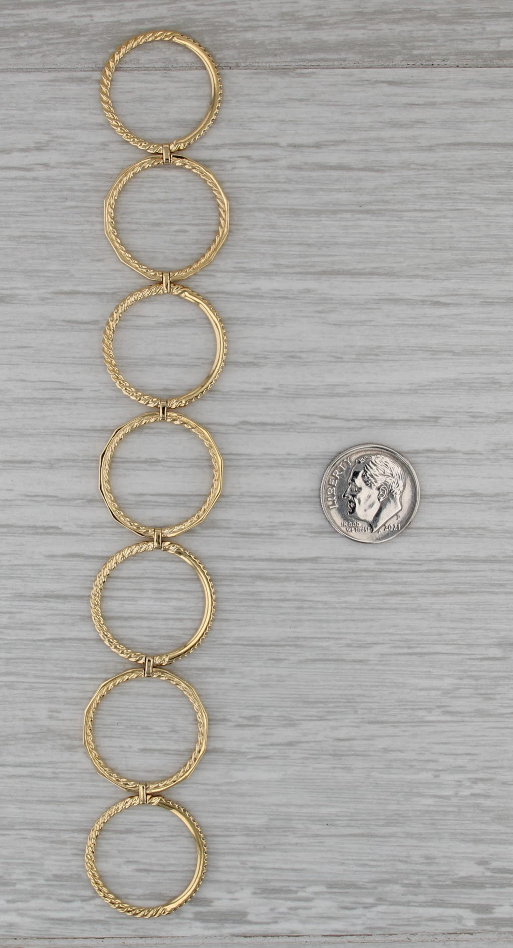 David Yurman 0.75ctw Diamond Stax Open Pave Ring w/ Box 18k Gold Stackable Bands