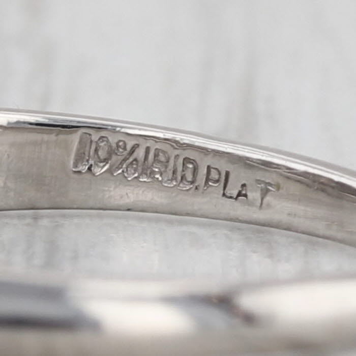 0.18ctw Diamond Wedding Band Platinum Ring Size 6.25 Stackable
