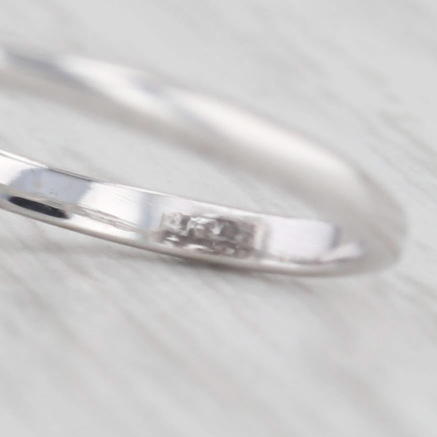 Light Gray 0.33ctw Diamond Cluster Ring 14k White Gold Size 7