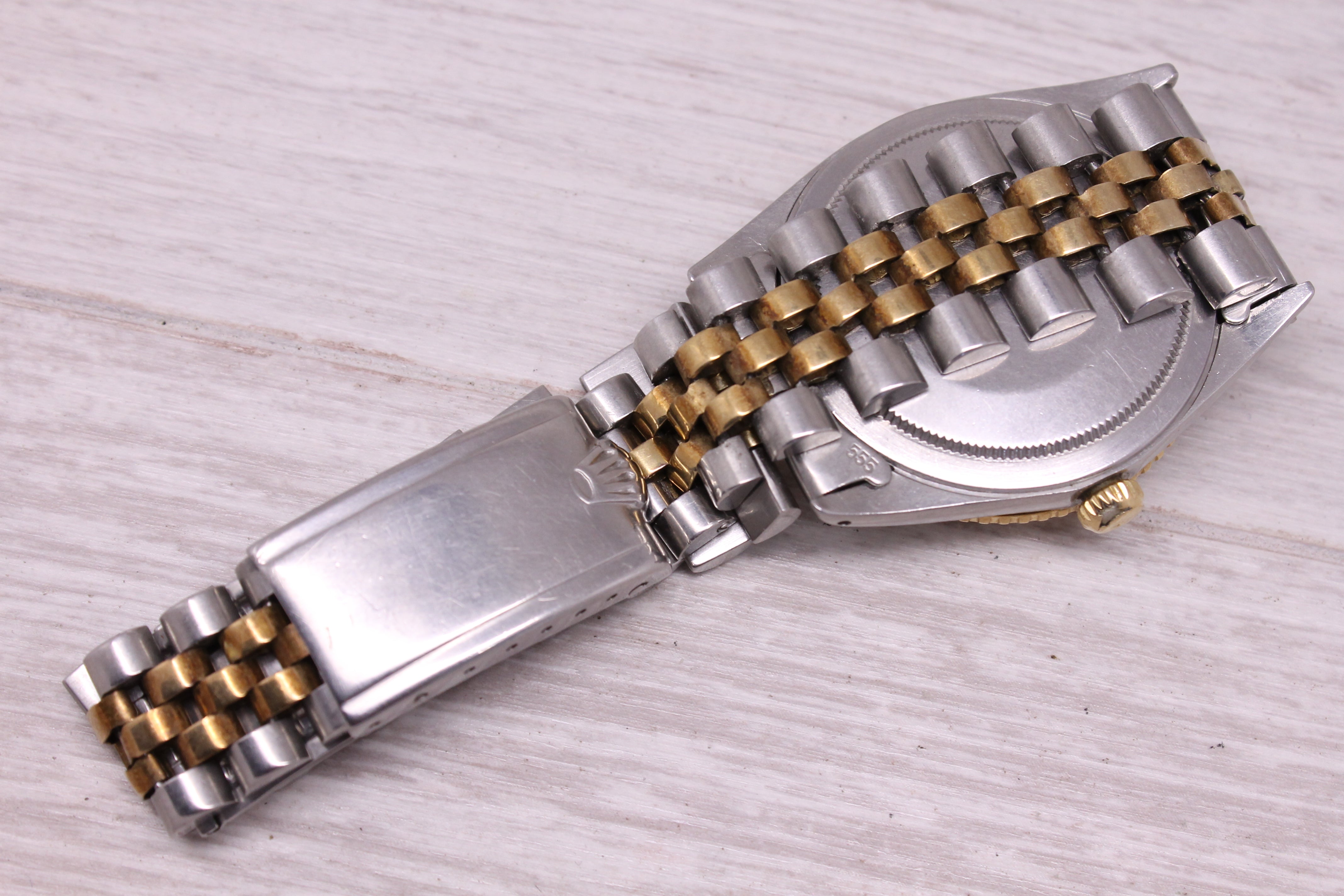 Vintage 1966 Rolex Datejust Turn-O-Graph Mens 14k & Steel 36mm Watch Original