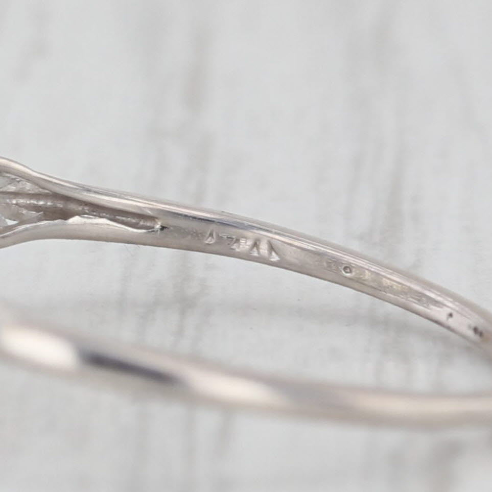 Art Deco 1.31ctw VS1 GIA Old European Cut Diamond Engagement Ring 14k Gold