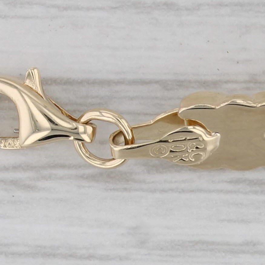 Gray Town & Country 5.70ctw Sapphire Bracelet 10k Yellow Gold 7.25" 7.4mm