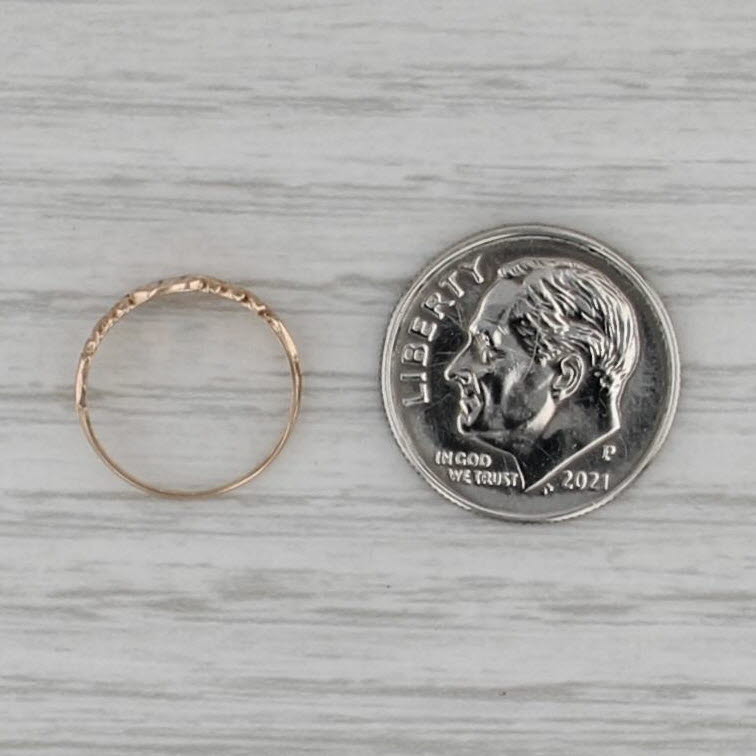 Engraved Initial Letter W Signet Ring 6k-8k Yellow Gold Antique Band