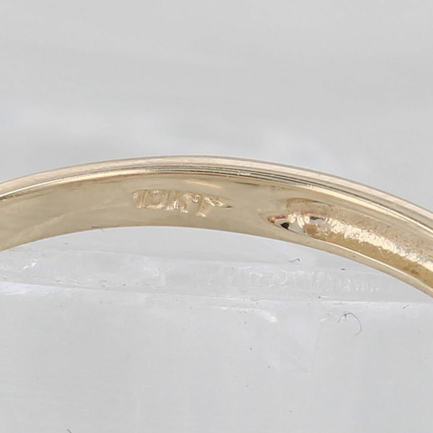 Light Gray 1.52ctw Ruby Stackable Ring 10k Yellow Gold Size 7