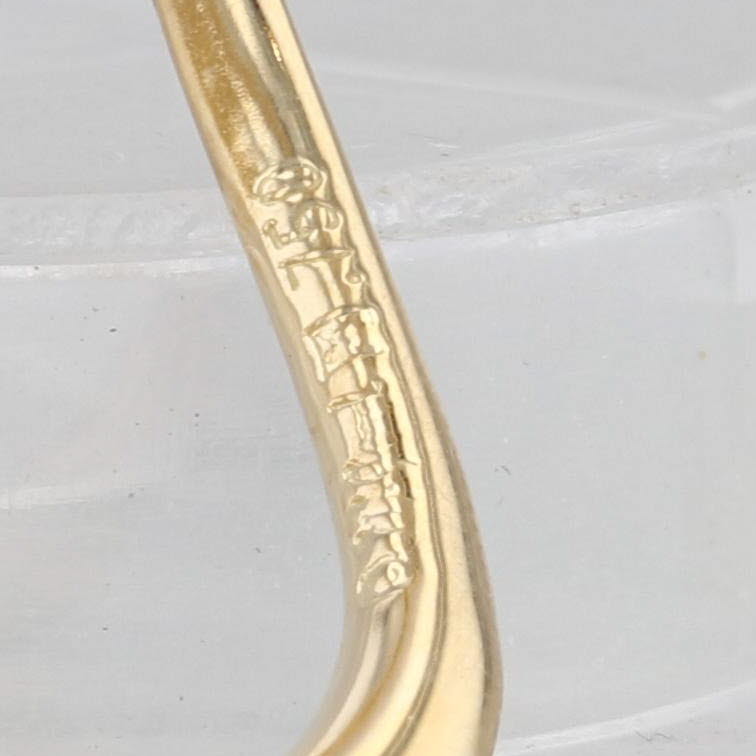 Abstract Swirling Open Heart Pendant 18k Yellow Gold