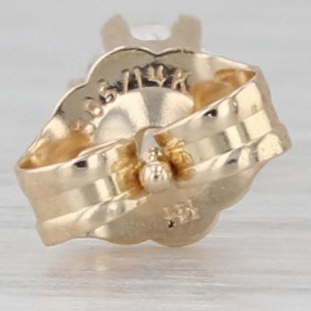 0.20ctw Diamond Stud Earrings 14k Yellow Gold Round Solitaire Studs