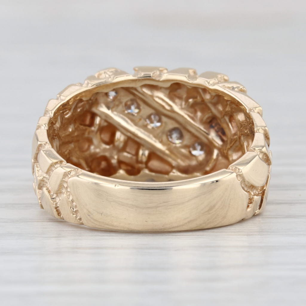 1ctw Princess Channel Set Wedding Band 14k White Gold Anniversary Ring Size 7.25