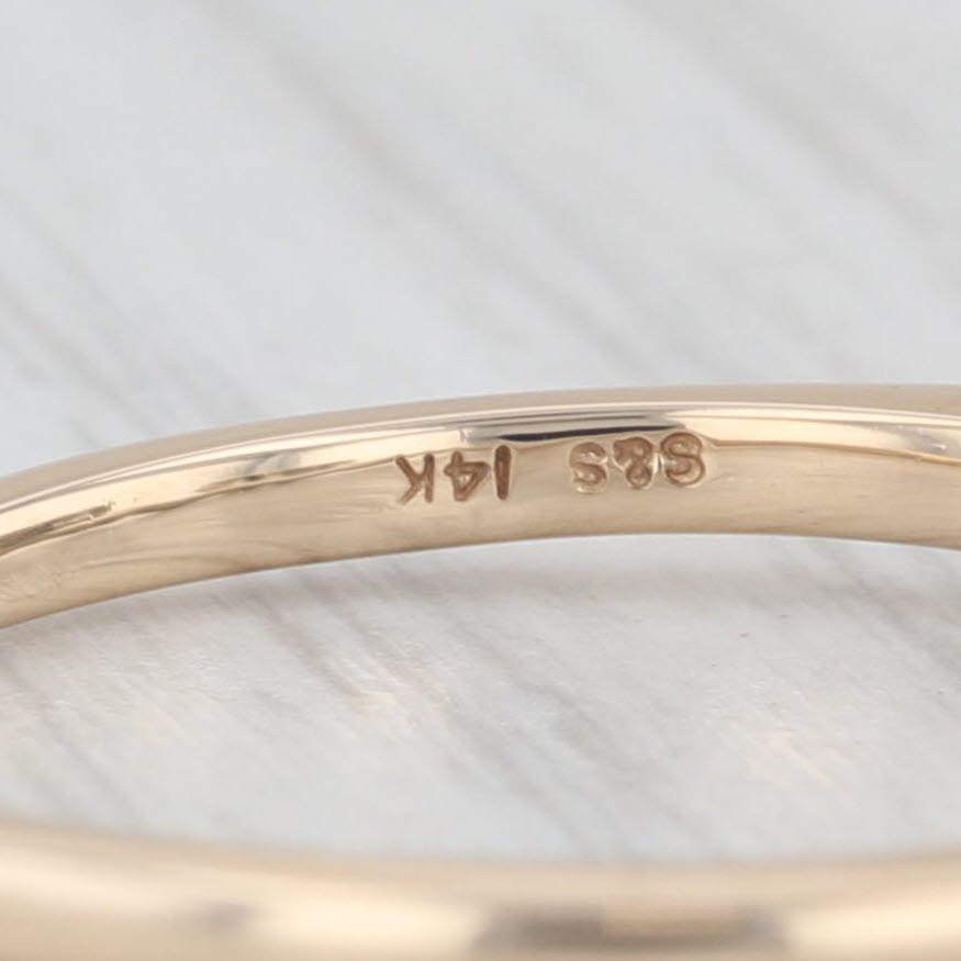 Light Gray 0.50ctw Diamond Ring Guard Enhancer Wedding Bridal 14k Gold Size 8.5