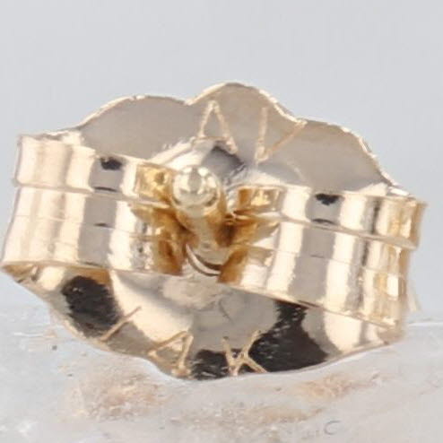 0.10ctw Diamond Chevron Leaf Dangle Earrings 14k Yellow Gold Pierced Drops