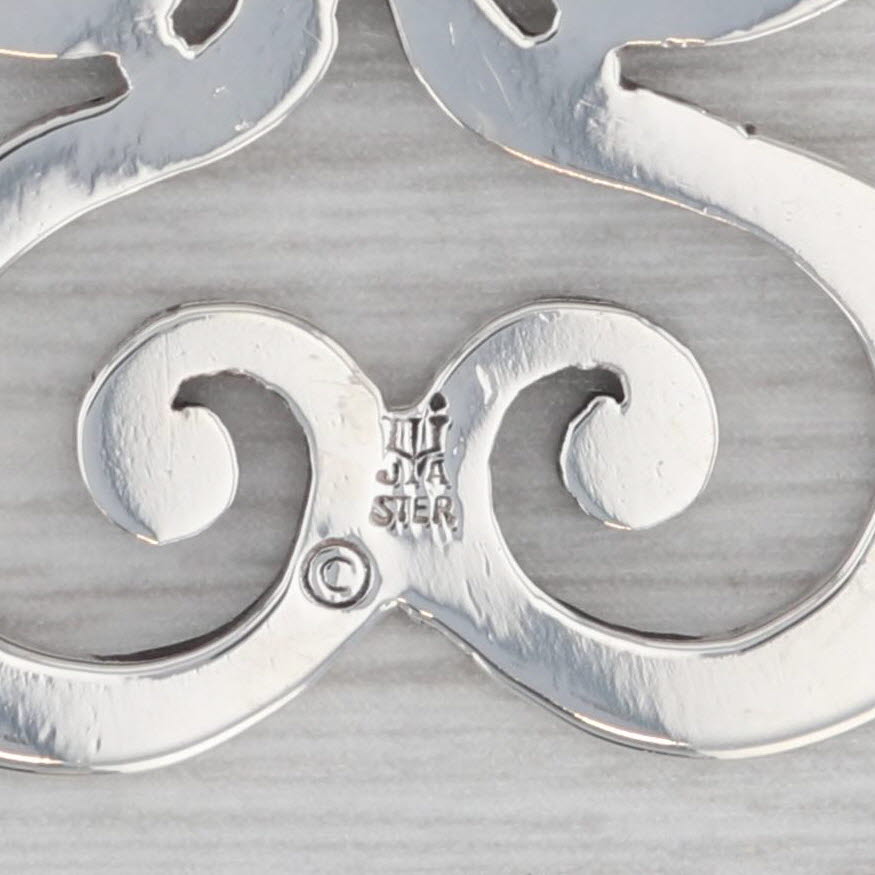 Gray James Avery Butterfly Pendant Sterling Silver Large Statement Charm