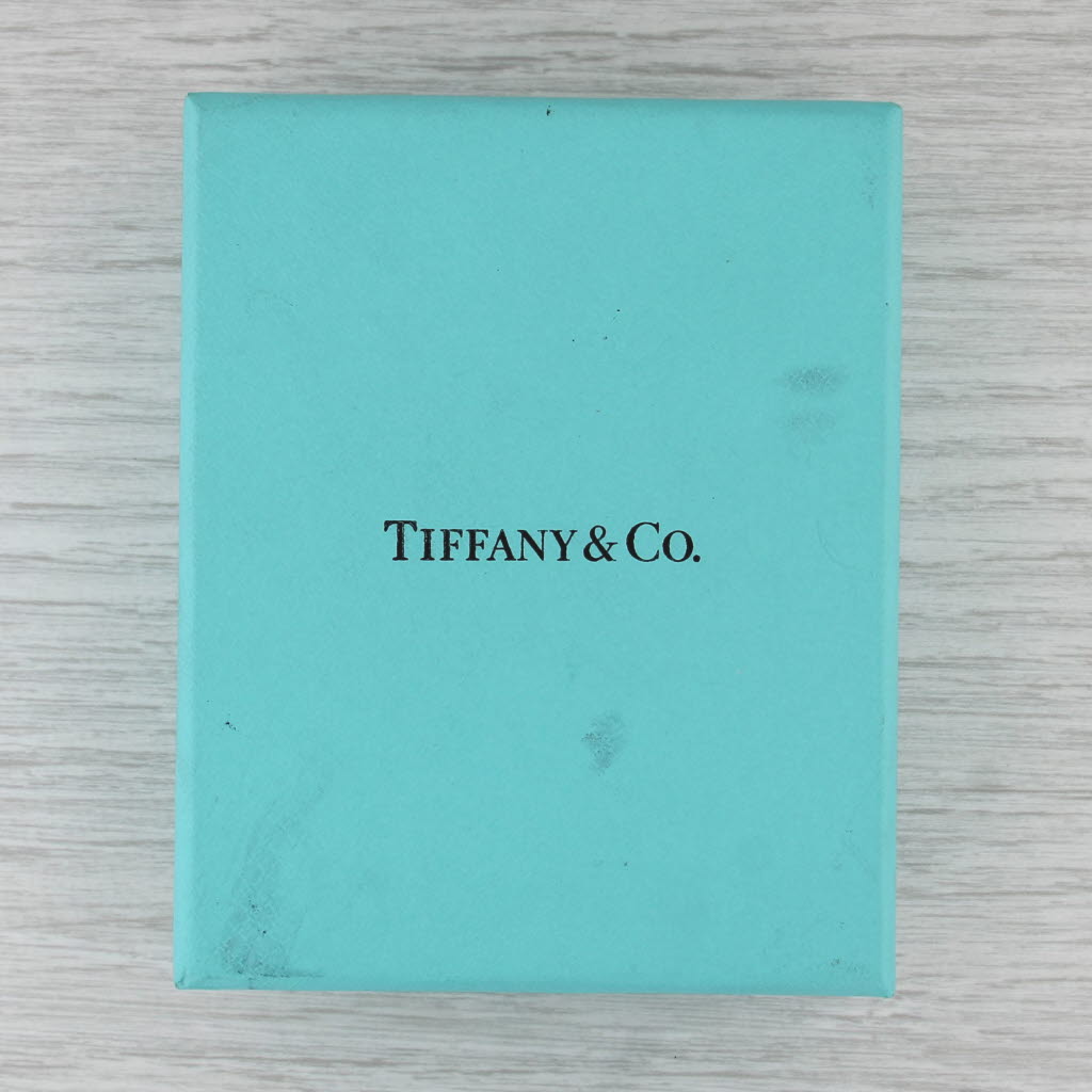 Tiffany Blue Hearts Return ID Pendant Necklace w/ Box Sterling Silver 17.75"