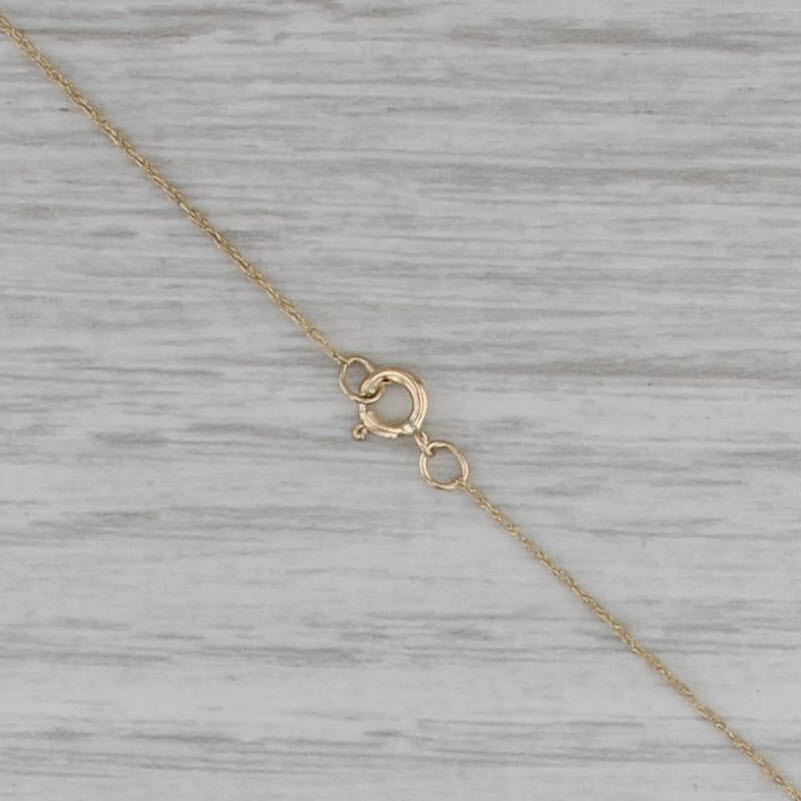 0.22ctw Ruby Cross Pendant Necklace 14k Yellow Gold 19.25" Rope Chain