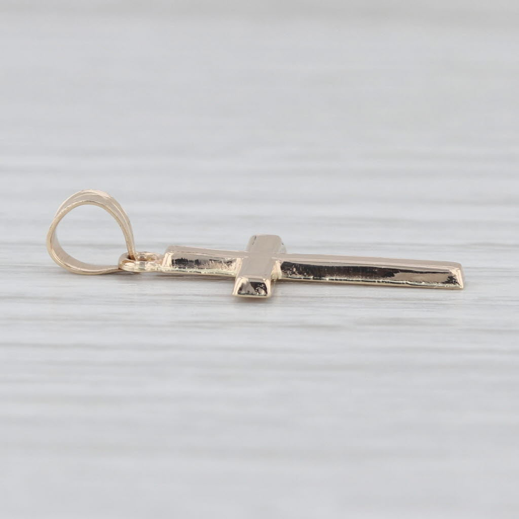 Small Cross Pendant 14k Yellow Gold