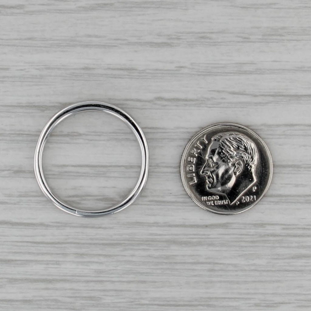 0.40ctw Diamond Wedding Band 10k White Gold Size 8.75 Stackable Anniversary Ring