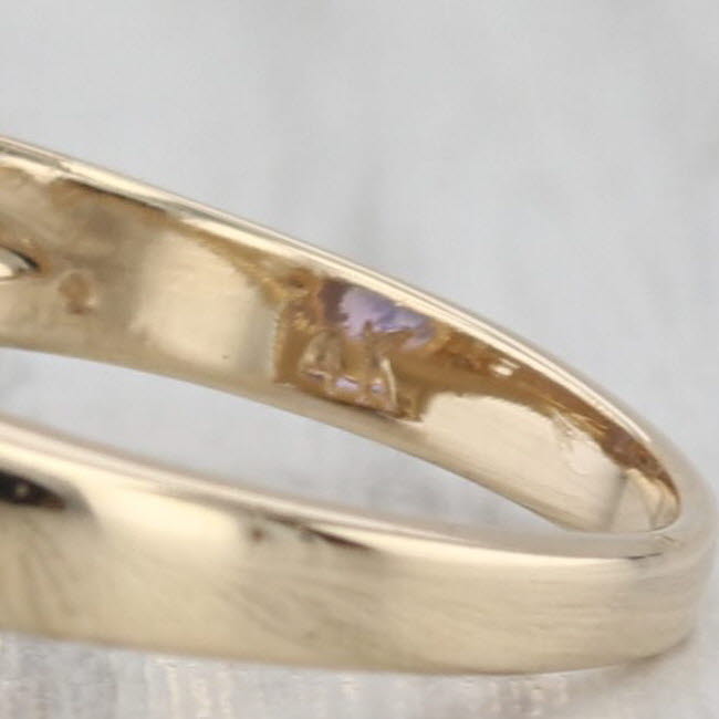 3.32ctw Oval Tanzanite Diamond Ring 14k Yellow Gold Size 5.25