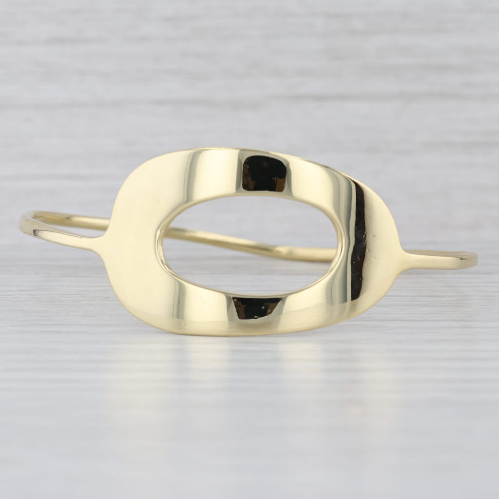 Ippolita Circle Bangle Bracelet 18k Yellow Gold Statement 7.5"