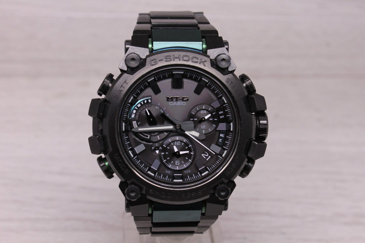Casio MTG B3000BD-1A2JF Chronograph 44mm Watch Steel Radio Solar Bluetooth