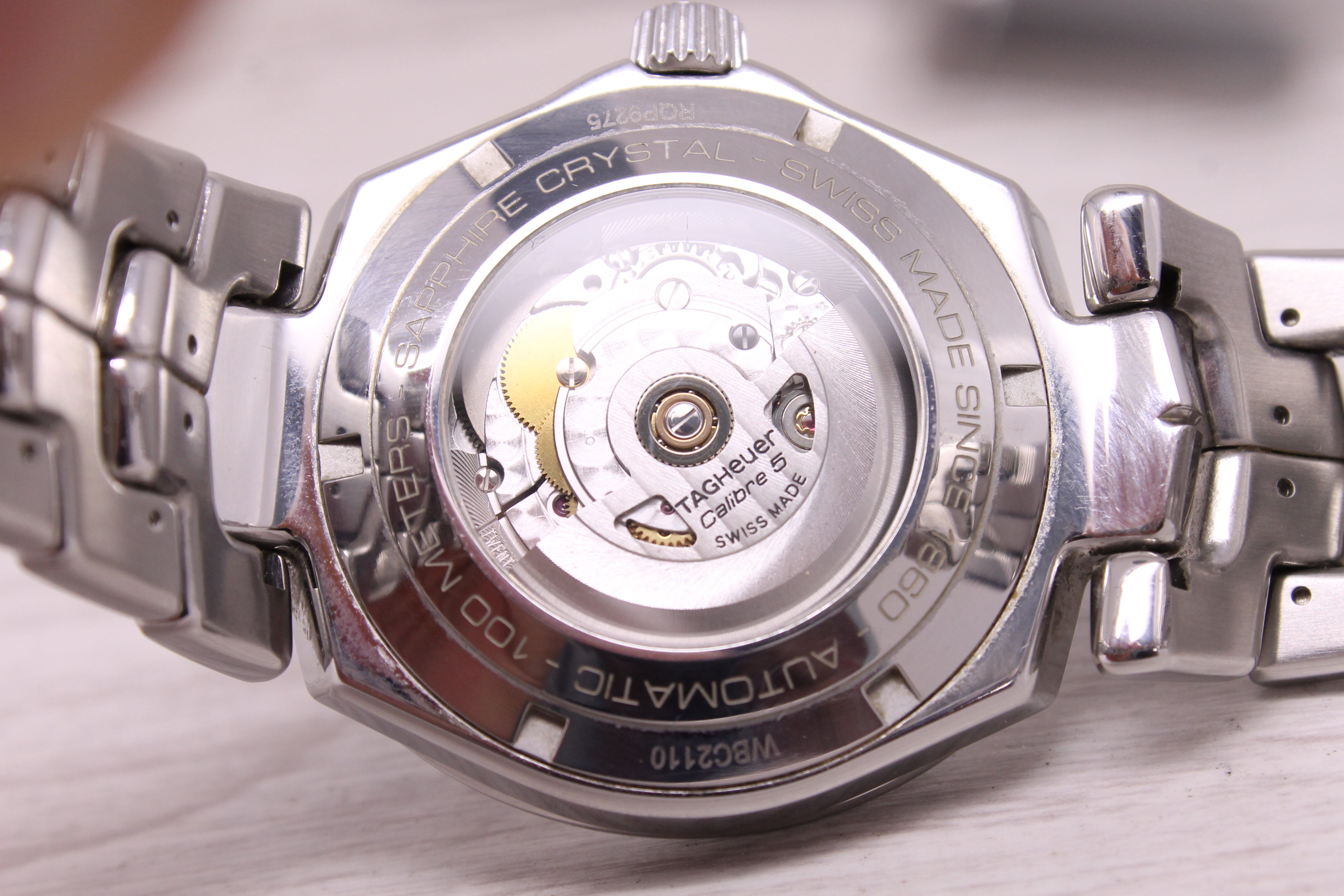 Tag Heuer Link Calibre 5 41mm Mens Steel Automatic Watch WBC2110 w/ Box