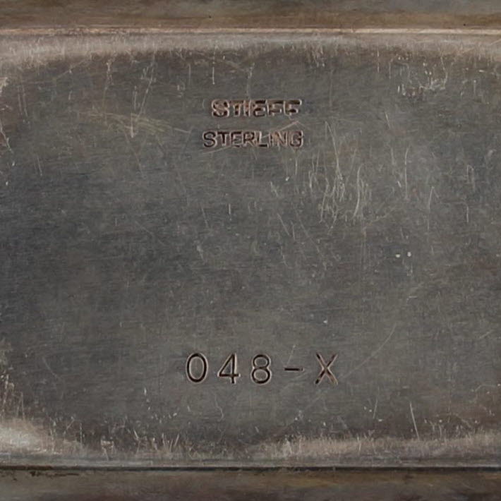 Sigma Alpha Eta Fraternity Match Box Holder Tray Vintage Stieff Sterling Silver