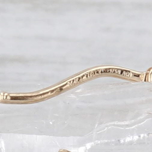 Oval Hoop Earrings 14k Yellow Gold Pierced Snap Top Hoops