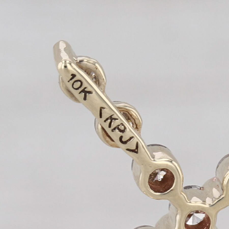 0.76ctw Diamond Cross Pendant 14k Yellow Gold