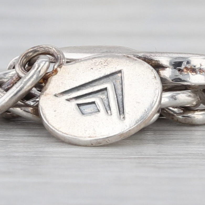 Silpada B2813 Work It Bangle Cuff Bracelet Sterling Silver Stackable 7.5"