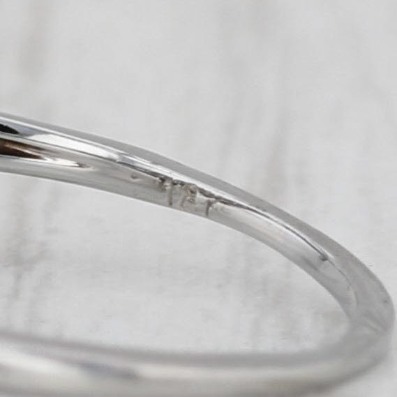 Art Deco 0.25ct Diamond Solitaire Engagement Ring 18k White Gold Floral Filigree