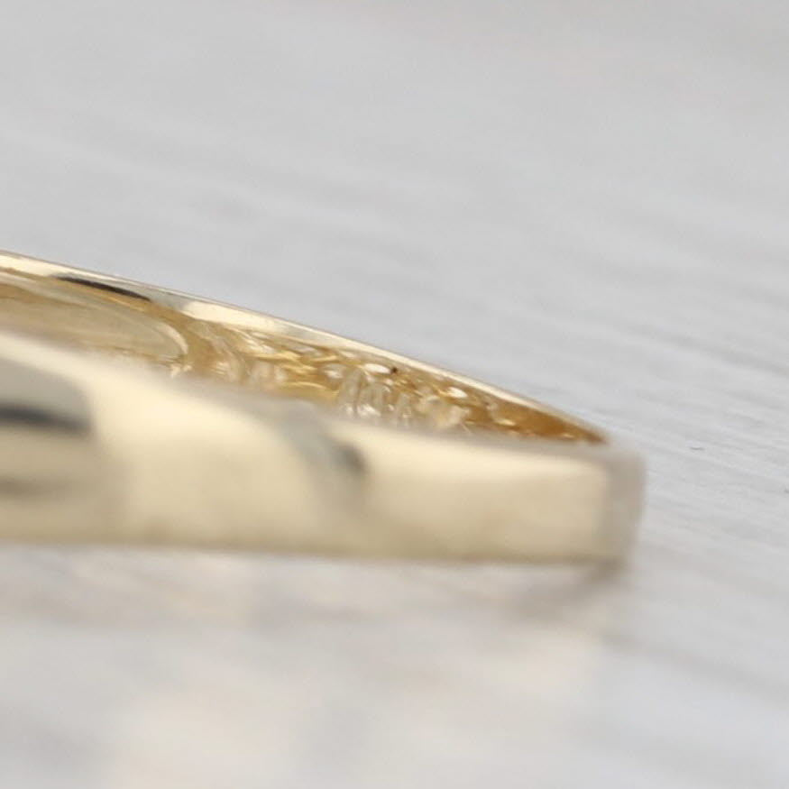 Gray 0.60ctw Diamond Woven Ring 14k Yellow Gold Size 6.75 Wedding Anniversary Band