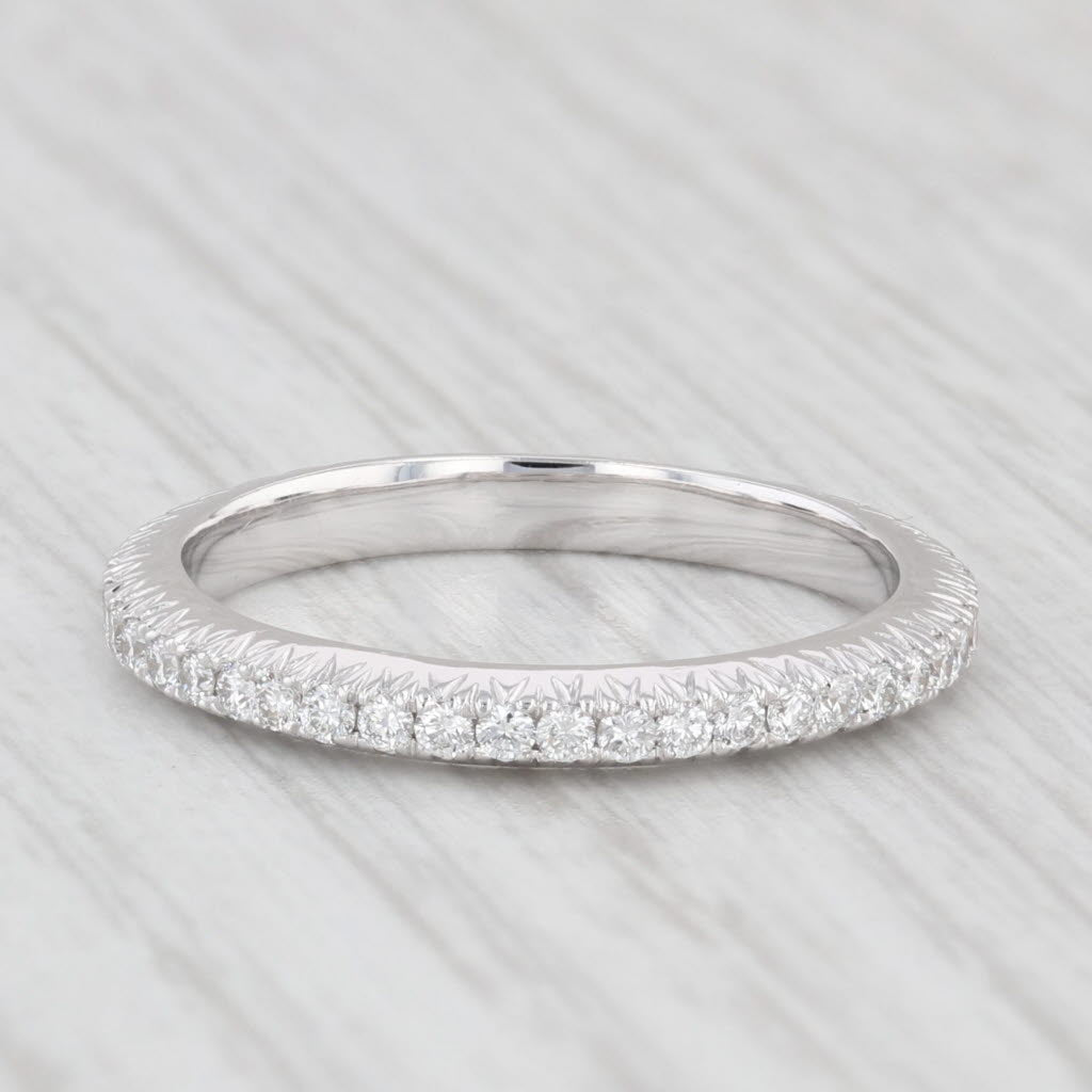 Light Gray New Diamond Eternity Band 18k Gold Size 6.5 Wedding Stackable Ring Beverley K