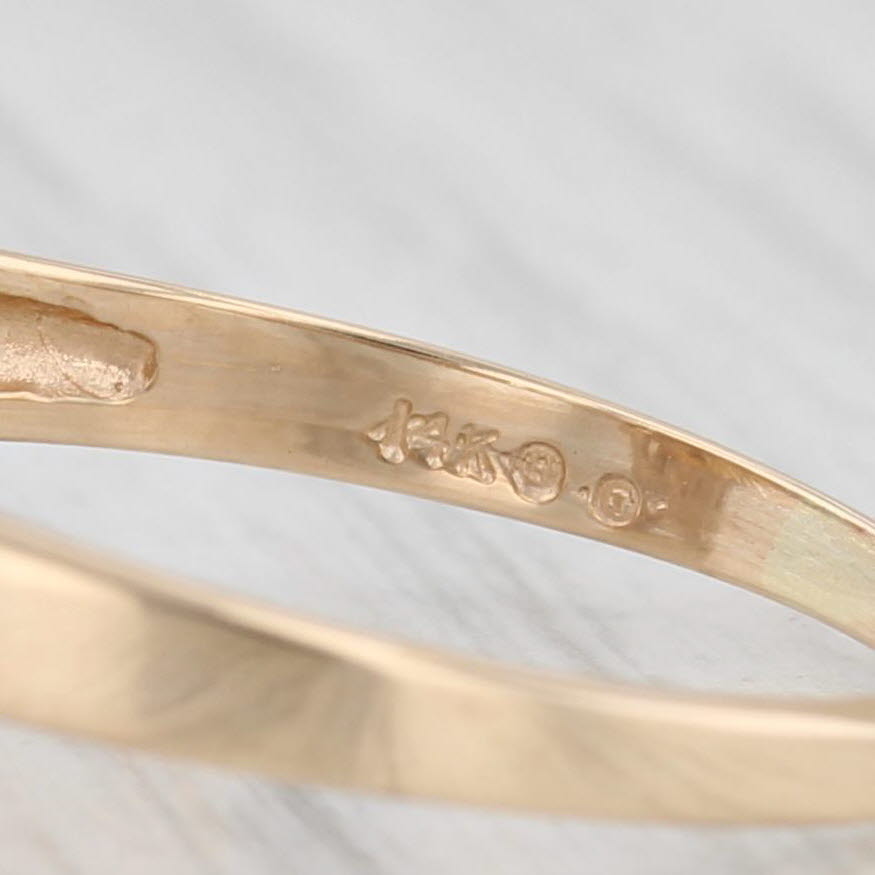 Light Gray 0.35ctw diamond Cluster Ring 14k Yellow Gold Size 9.5 Engagement