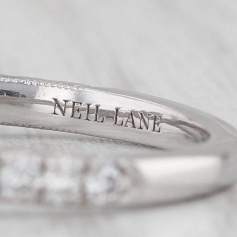 Neil Lane 0.48ctw Diamond Wedding Band 14k Gold Contoured Guard Stackable Ring