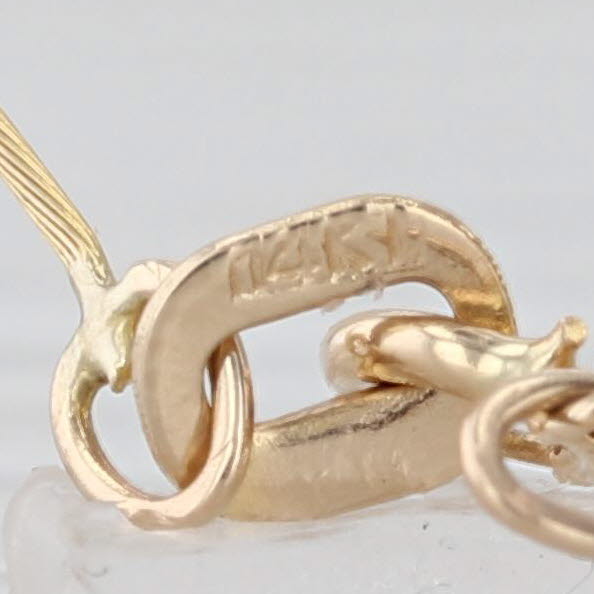 Cultured Pearl Diamond Slide Pendant Necklace 14k Yellow Gold 16" Omega Chain