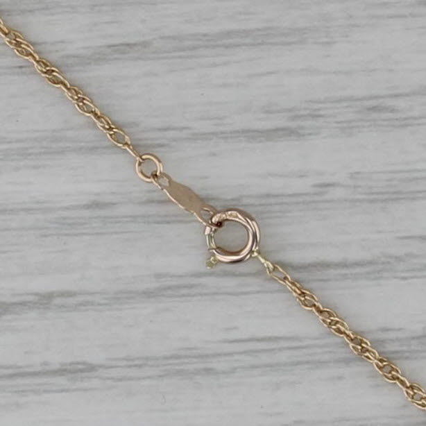 Rope Chain Necklace 14k Yellow Gold 19.25" 1.5mm