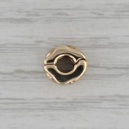 Authentic Pandora Simple Heart Clip Charm 750243 14k Gold Lock 585 ALE