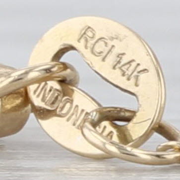 14k Yellow Gold 18" Cable Chain Necklace 0.5mm