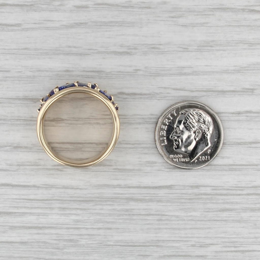 2.04ctw Tanzanite Diamond Ring 14k Yellow Gold Size 7.25 Cocktail