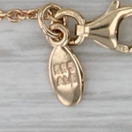 Pandora Small Diamond Pendant Necklace Cable Chain 14k Yellow Gold