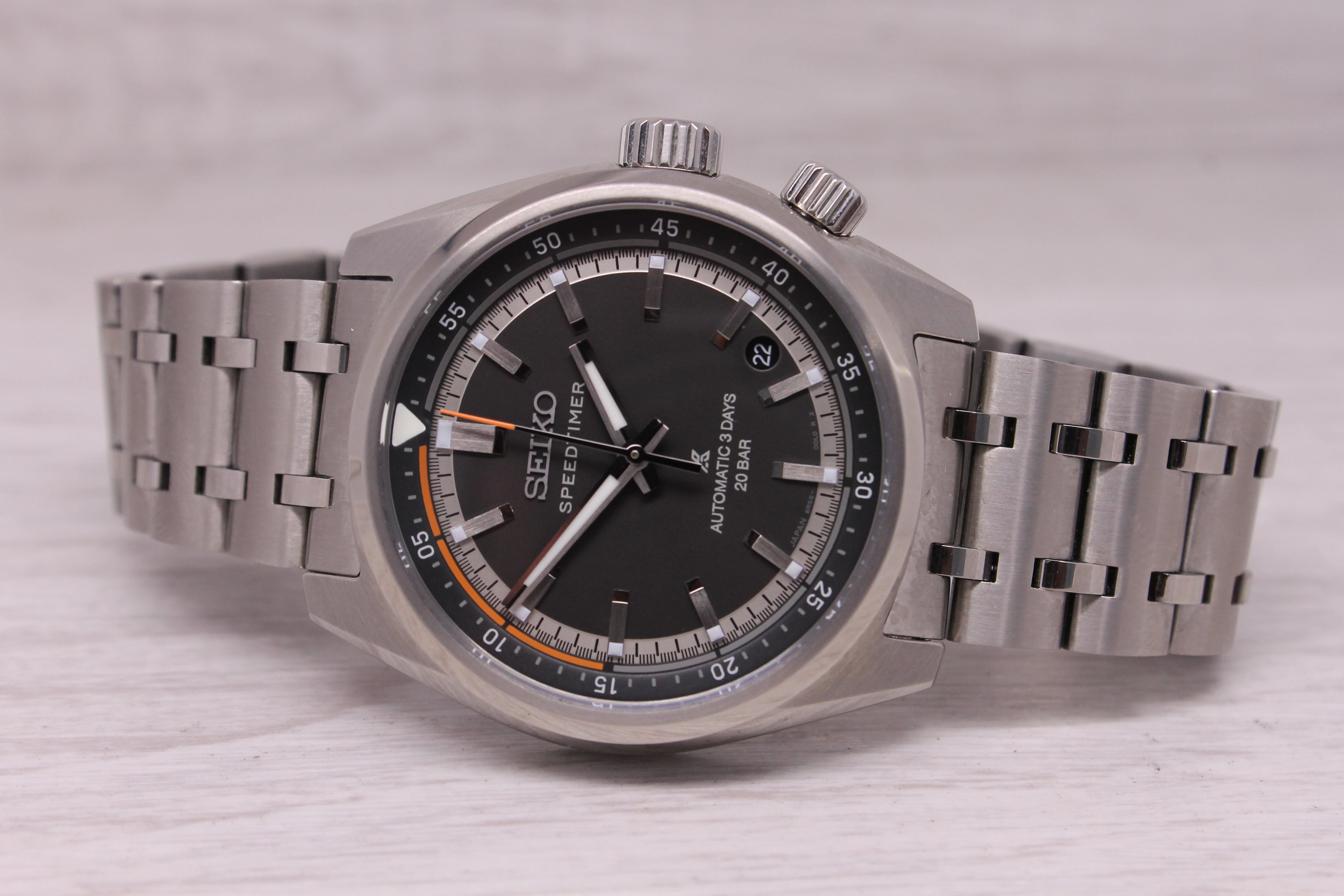 Seiko Prospex Speedtimer SPB515 Automatic 3 Days 39.5mm Steel Watch w/ Box Card