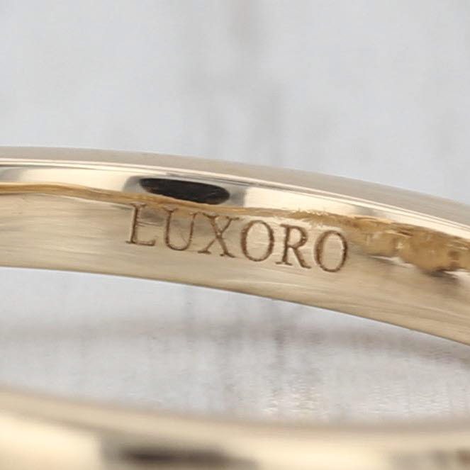 1.60ctw Andalusite Diamond 3-Stone Ring 10k Yellow Gold Size 6.25