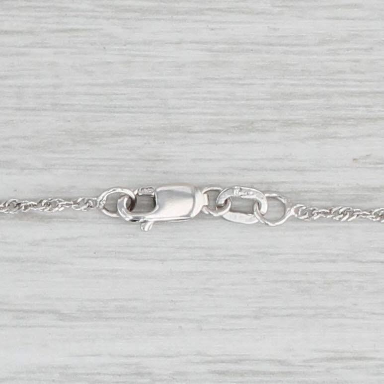 Allison Kaufman New 0.35ctw Diamond Circle Pendant Necklace 14k Gold 18"