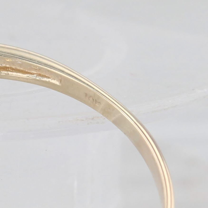 Light Gray 0.16ctw Diamond Cluster Ring 10k Yellow Gold Size 10 Engagement