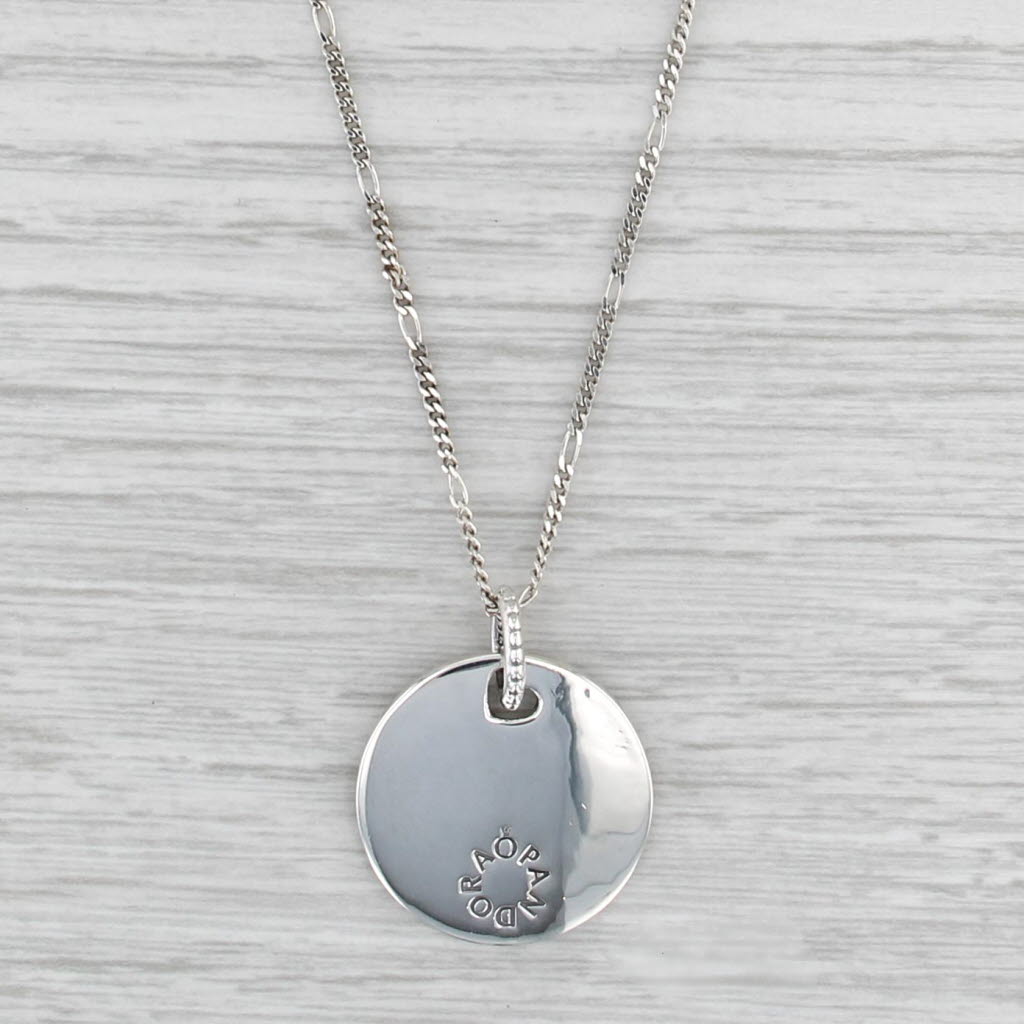 Pandora Blessed Engraved Necklace Sterling Silver ENG397122_4-60 w/ Box