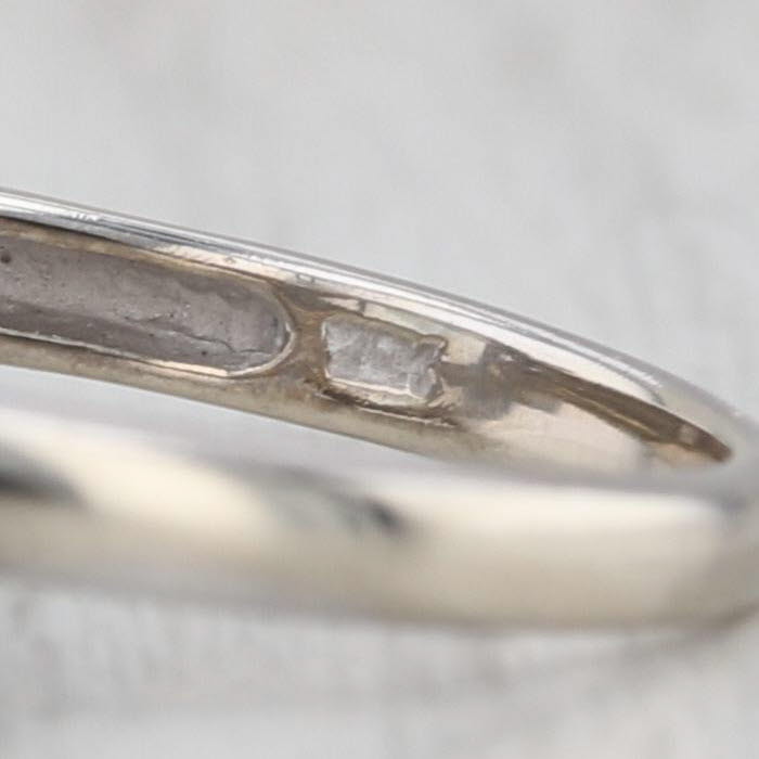3.80ct Prasiolite Green Amethyst Ring 10k White Gold Size 7 Diamond Accents