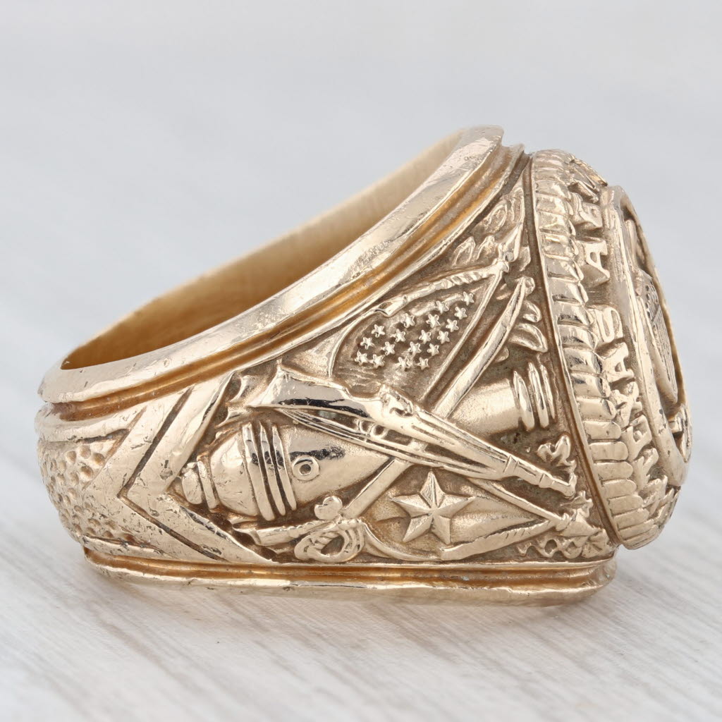 Light Gray Texas A&M University Class Ring 10k Yellow Gold Size 8