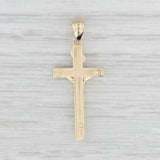 Crucifix Cross Pendant 14k Yellow Gold Religious Jewelry Figural