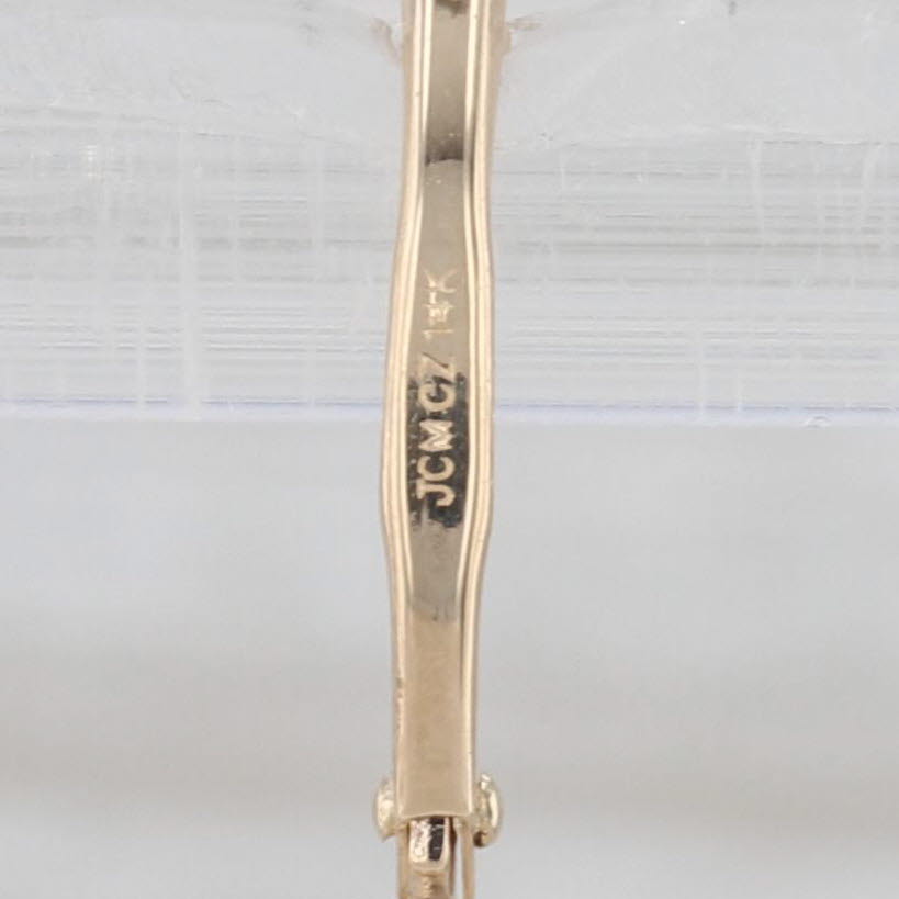 4.20ctw Cubic Zirconia Heart Dangle Earrings 14k Yellow Gold Lever Backs