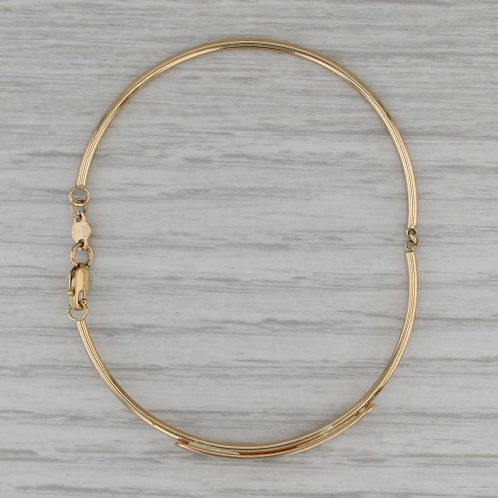 Engravale ID Bracelet 18k Yellow Gold 6.25" Bangle