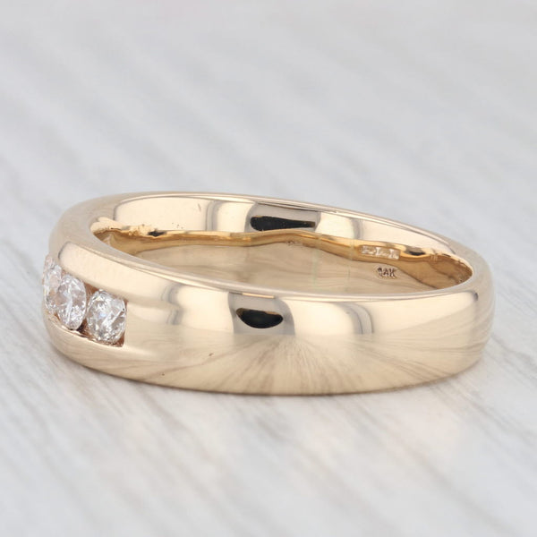 1ctw Diamond Men's Wedding Band 14k Yellow Gold Size 12.5 Ring